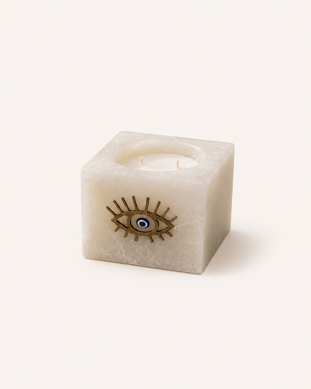 Evil Eye Doğal Mermer Mum